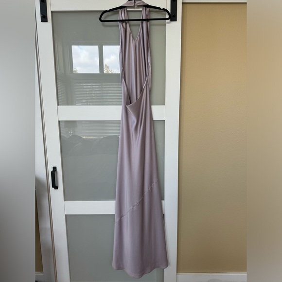 Show Me Your Mumu Jasmine Halter Satin Maxi Dress in Dusty Purple Luxe Satin - Picture 4 of 6